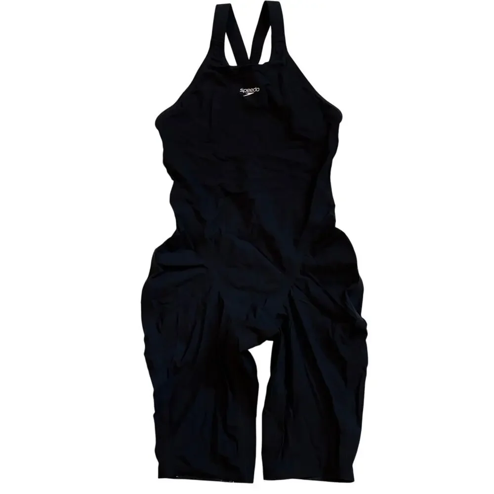 Speedo Fastskin 2.0 LZR Valor Womens 26 Black Open Back Competition Tech Suit